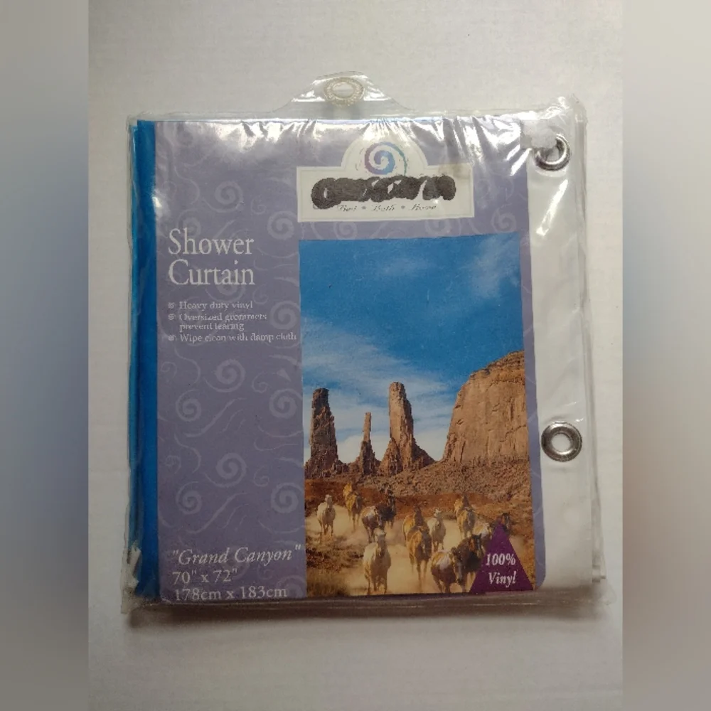 Vintage Oceana Western Horse Grand Canyon Shower Curtain